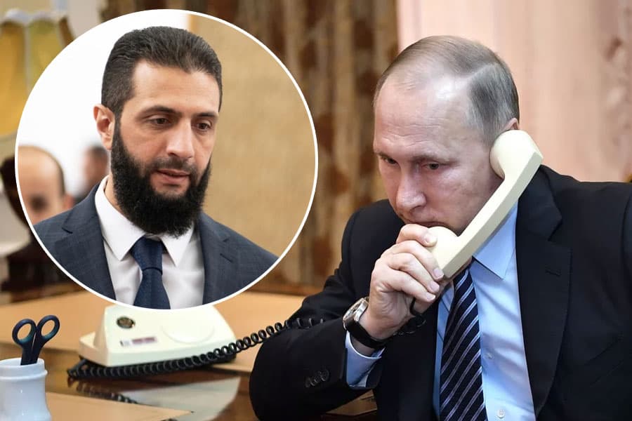 Путин биринчи марта Суриянинг янги президенти билан телефон орқали мулоқот қилди