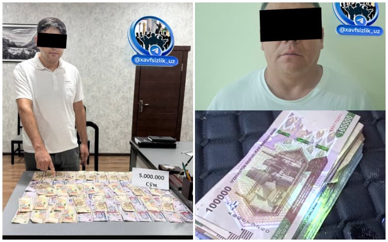 Farg‘onada Xalq qabulxonasining mas’ul xodimi pora bilan ushlandi