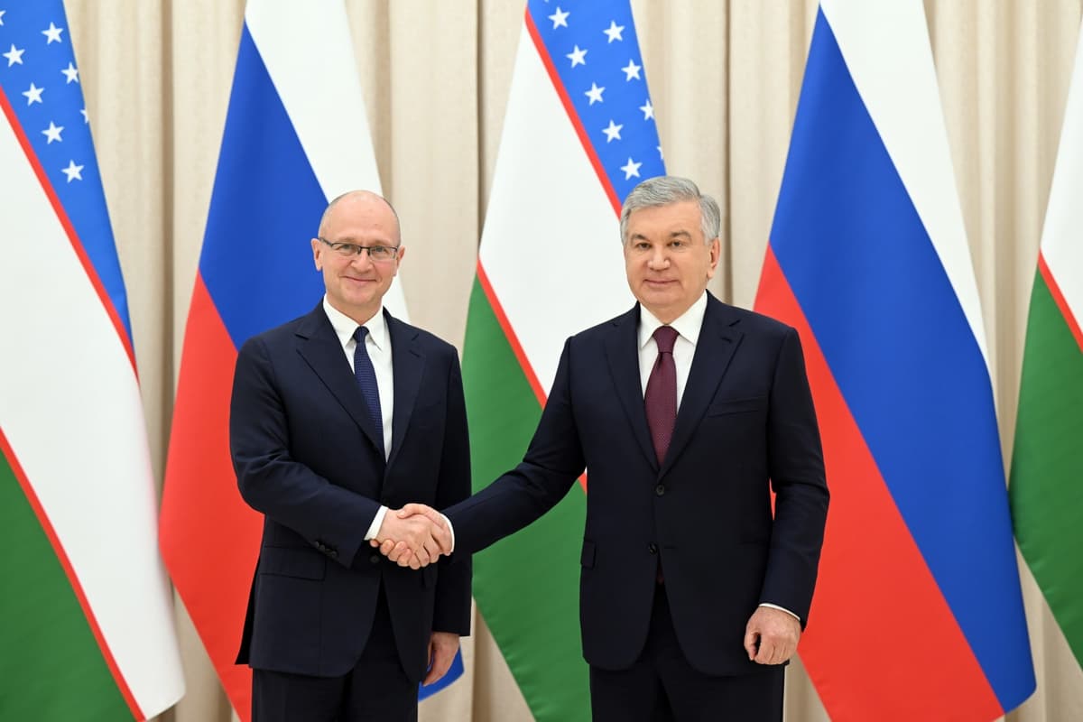 Shavkat Mirziyoyev Sergey Kiriyenko boshchiligidagi Rossiya delegatsiyasini qabul qildi