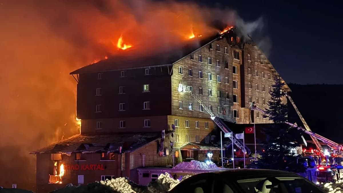 Turkiyadagi mehmonxonada yong‘in: qurbonlar soni 76 kishiga yetdi, 9 kishi qo‘lga olingan