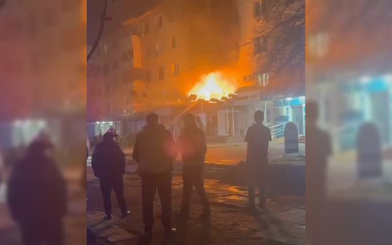 Мирзо Улуғбек туманида кўп қаватли уйда ёнғин содир бўлди