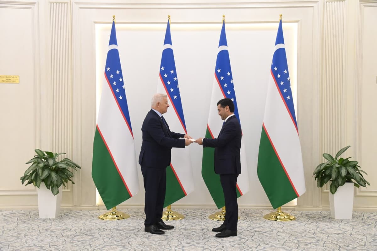 Toshkentda Serbiya elchisining ishonch yorliqlari qabul qilindi