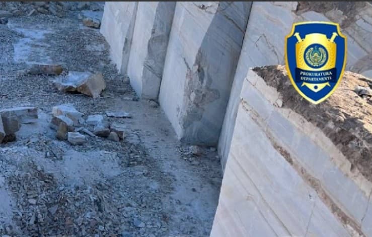 В Навоийской области выявлена незаконная добыча мрамора: ущерб оценён в 339 млн сумов