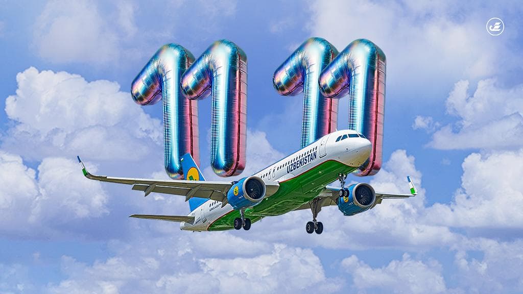 Uzbekistan Airways 11.11 aksiyasini davom ettiradi: parvozlarga 20 foizgacha chegirmalar