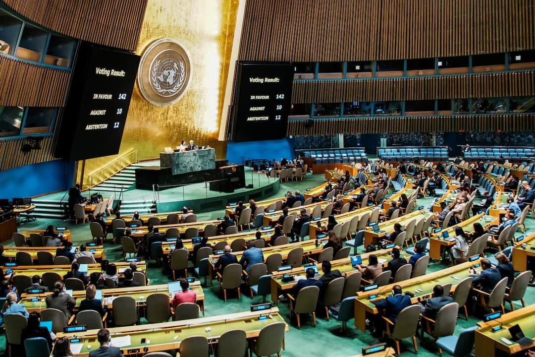 UN adopts resolution backing Palestinian statehood, with Uzbekistan voting in favor