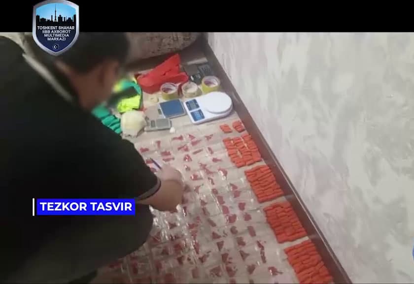 Тошкентда гиёҳвандлик моддаларини тарқатган “закладчик” ушланди