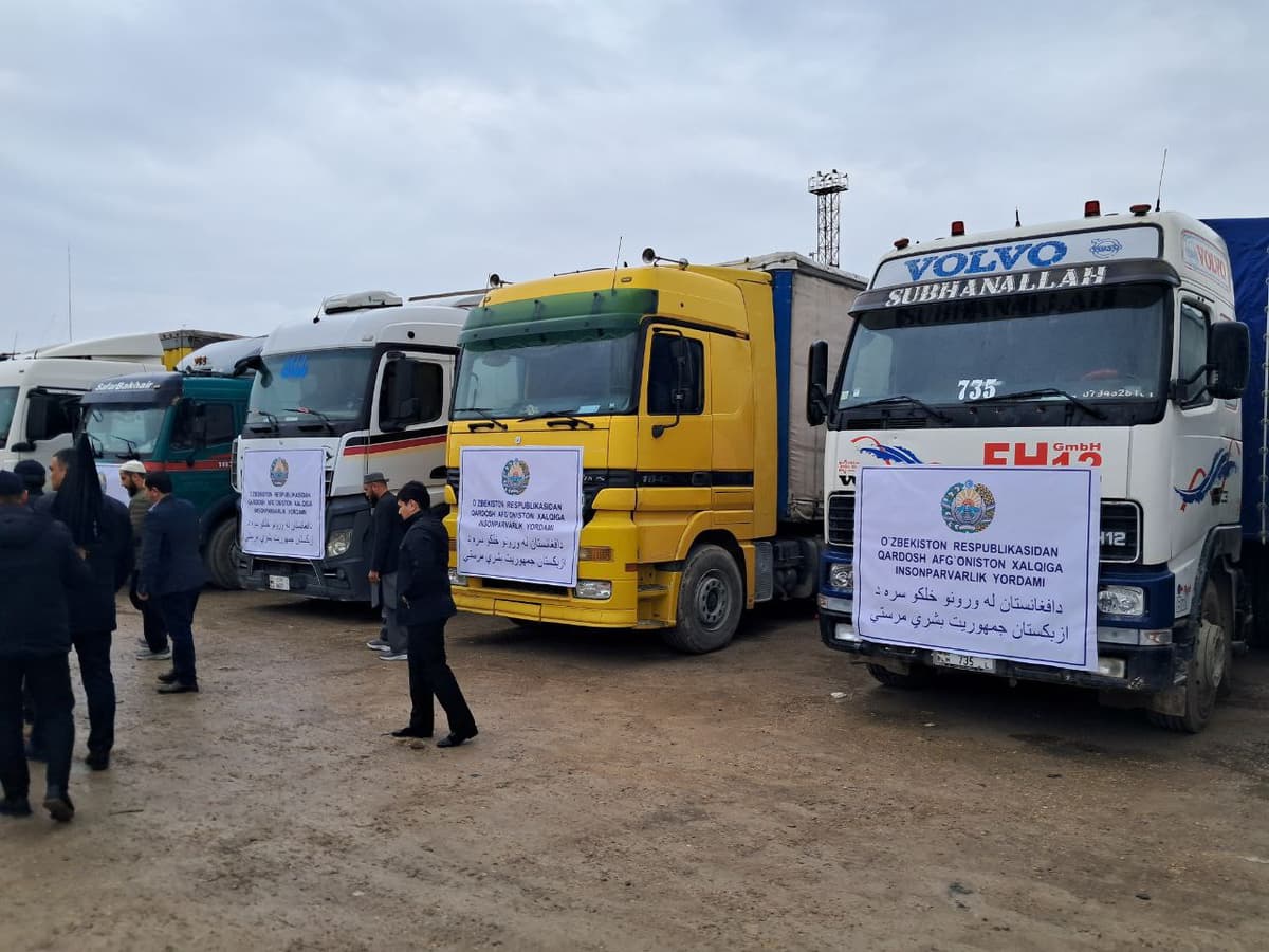 Uzbekistan sends over 290 tons of humanitarian aid to Afghanistan