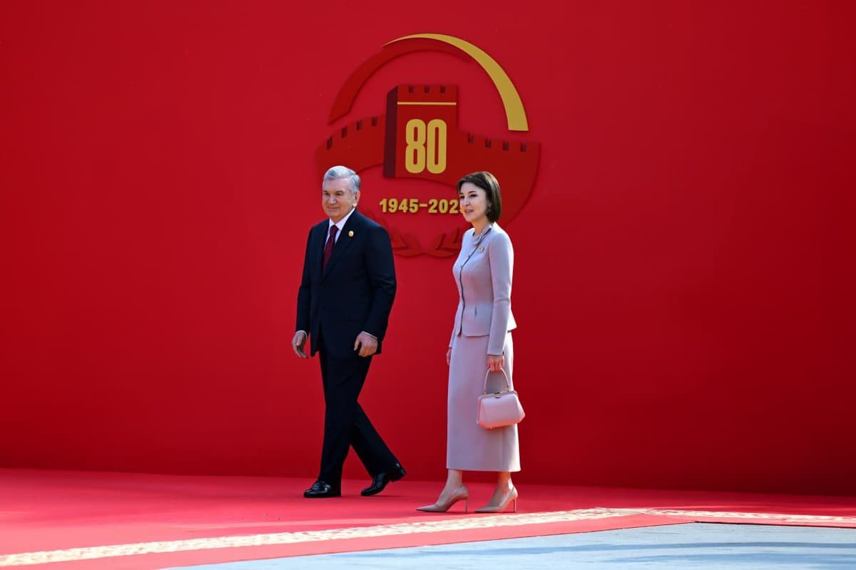 Shavkat Mirziyoyev attends military parade in Beijing marking WWII victory anniversary