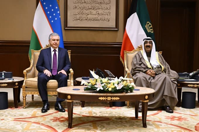 President of Uzbekistan and Emir of Kuwait discuss strengthening bilateral relations across multiple sectors