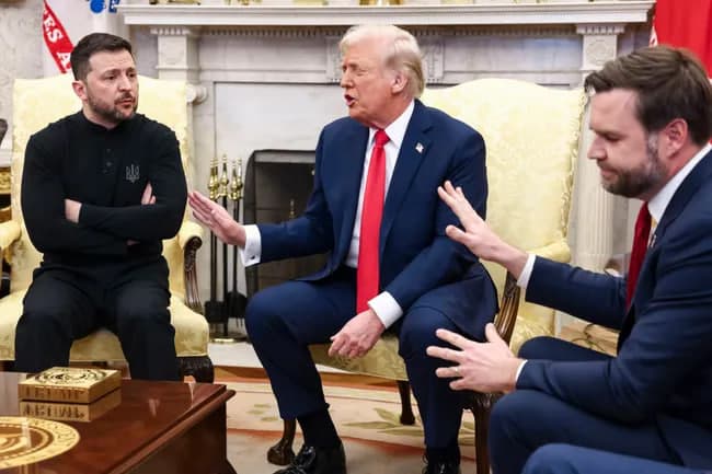 Трамп, Зеленский ва Вэнс Овал кабинетда тортишиб қолди. Асосий маълумотлар