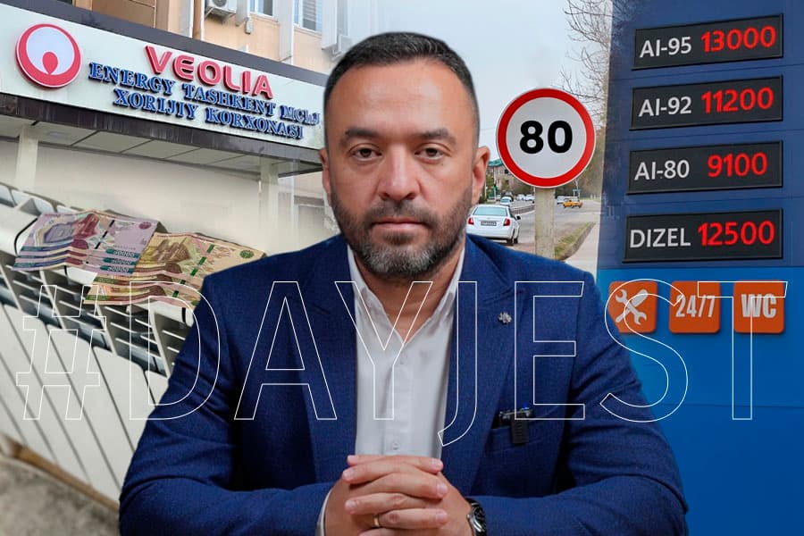 Иссиқ сувнинг “куйдирадиган” таннархи, арзон Аи-92 ваъдаси ва рақамлашадиган ЯТТлар — ҳафта дайжести