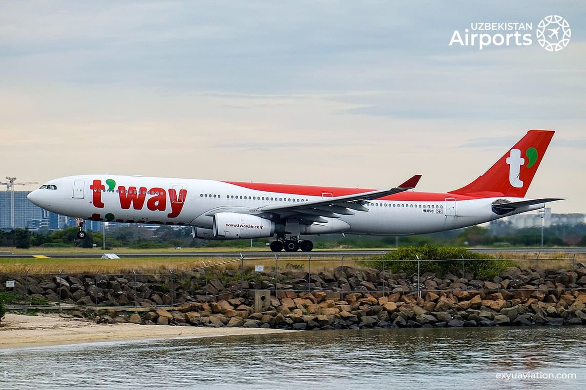 T'way Air Сеулдан Тошкентга парвозларни йўлга қўяди