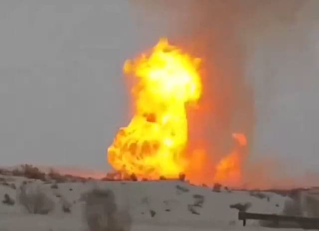 В Бухарской области произошло возгорание на магистральном газопроводе
