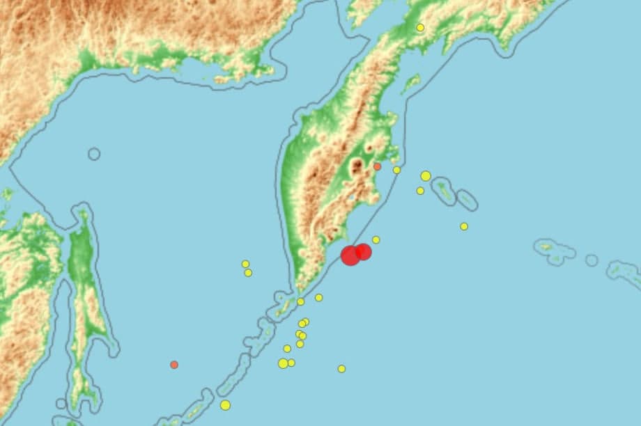 Kamchatkada 7,2 magnitudali zilzila ro‘y berdi