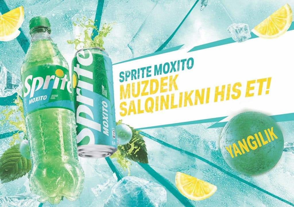 Coca-Cola kompaniyasi O‘zbekistonda yangi Sprite Moxito ta’mini sotuvga chiqarmoqda