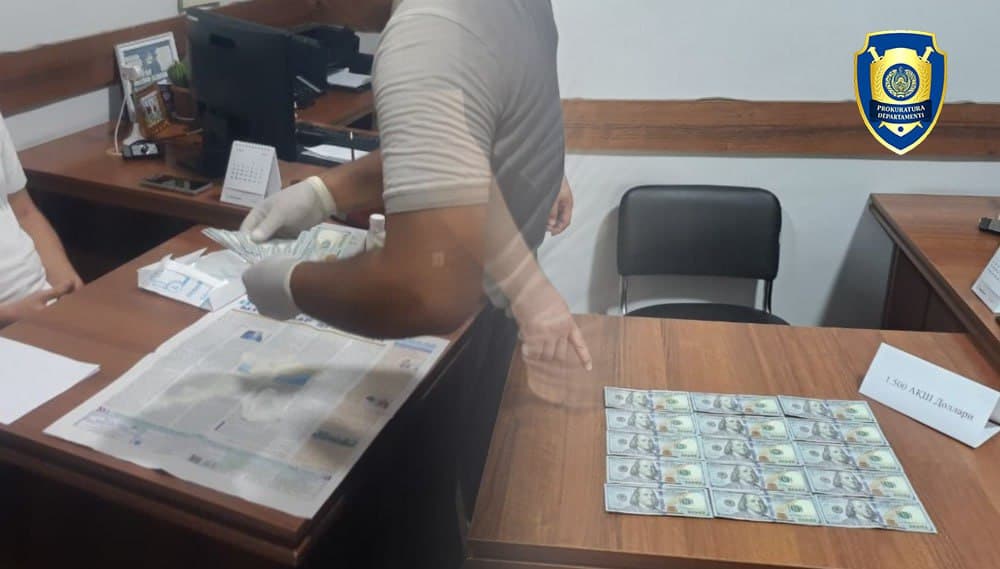 Shifoxona hududidan yer ajratib berishi evaziga 50 ming dollar olgan shaxs ushlandi