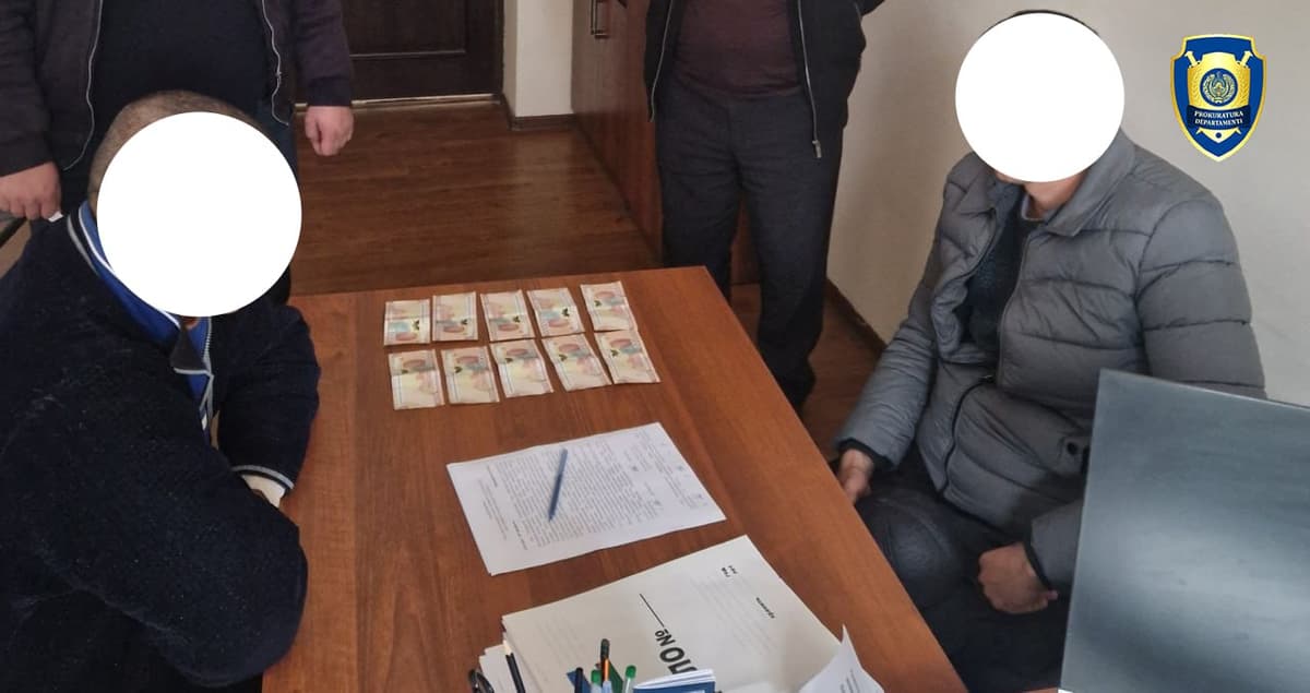 Bank employees detained over alleged embezzlement of nearly UZS 400 million in Surkhandarya