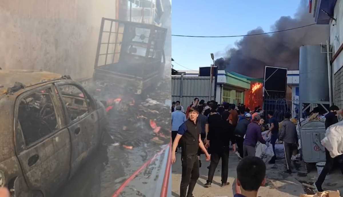 Beshqo‘rg‘on bozorida yirik yong‘in – voqea joyidan reportaj