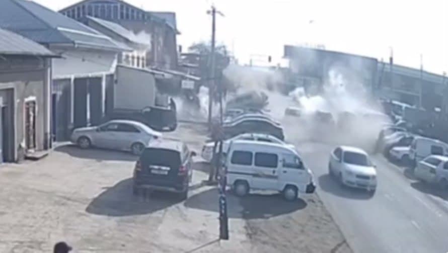 В Кашкадарье на улице взорвался Damas