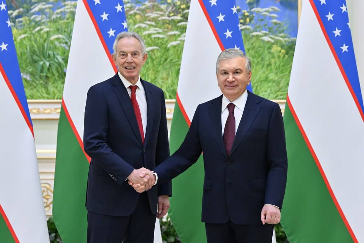 Shavkat Mirziyoyev meets Tony Blair to discuss economic and technological reforms