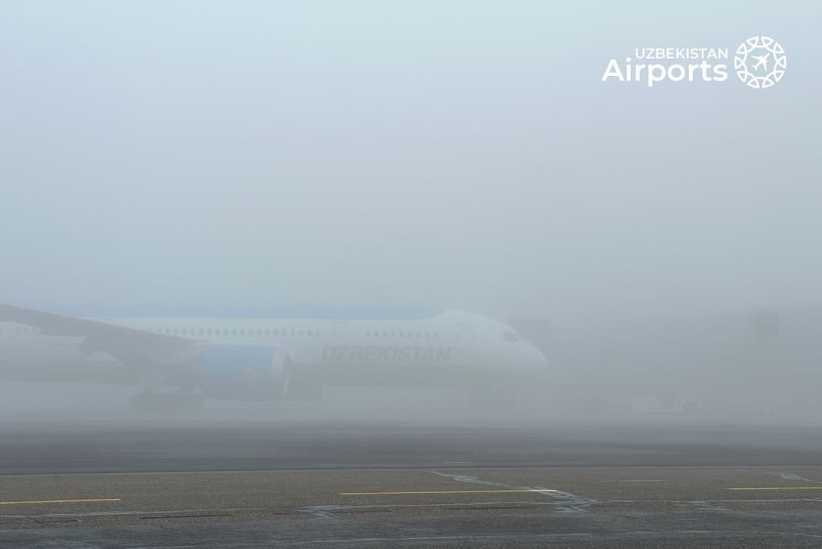 Dense fog disrupts flights across Uzbekistan