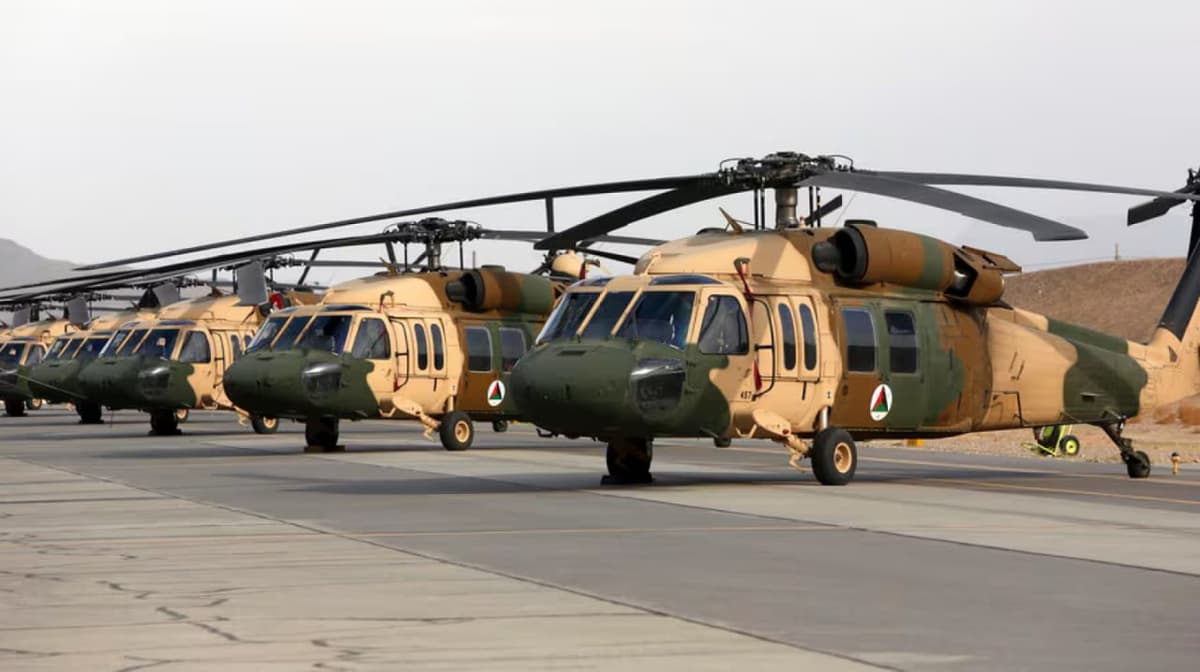 U.S. recovers seven Black Hawk helicopters flown to Uzbekistan by Afghan forces