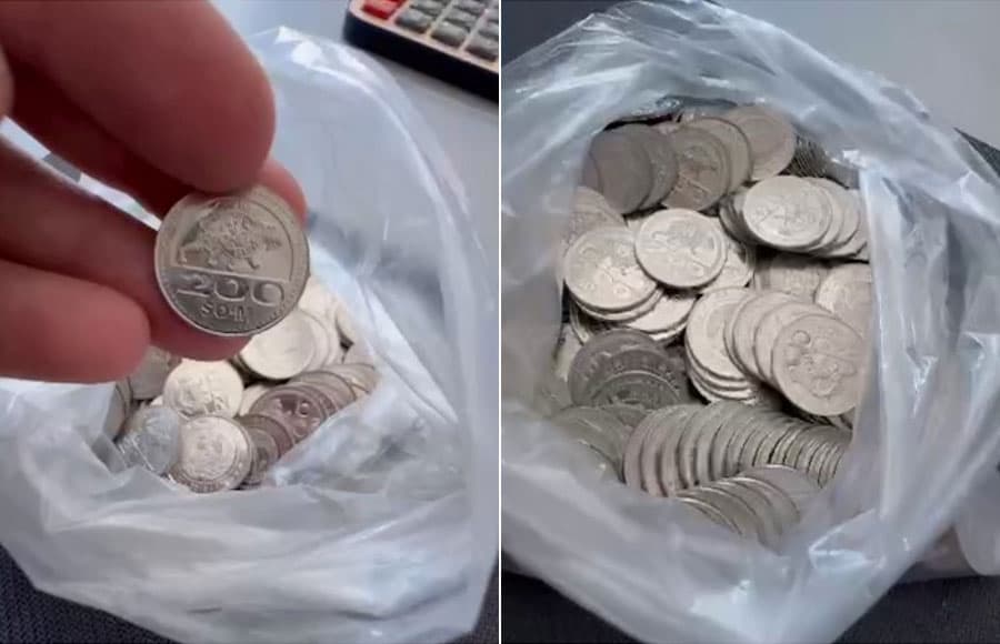 Navoi pensioners report receiving part of their payments in small denomination coins