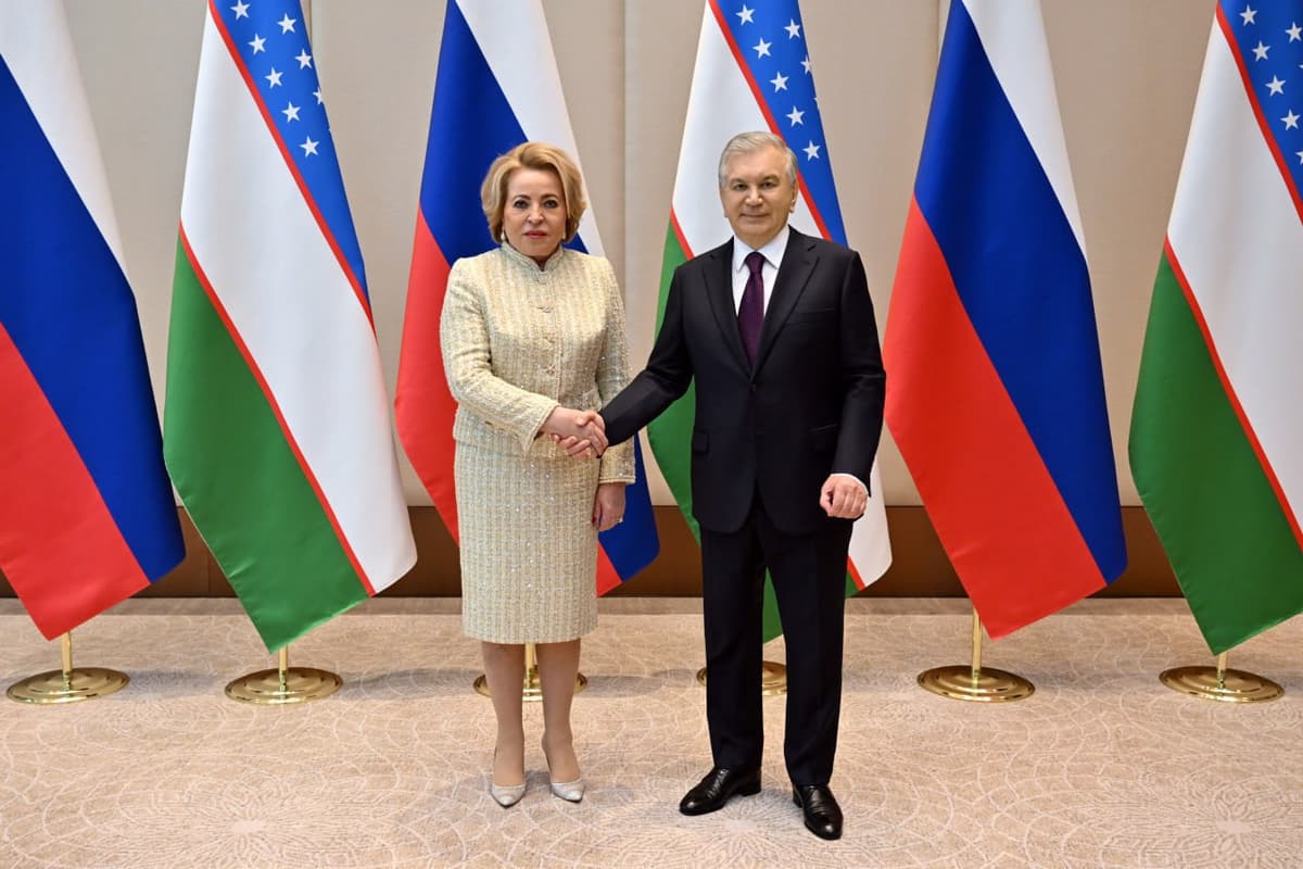 President Mirziyoyev receives Russian Federation Council Chair Valentina Matviyenko in Tashkent