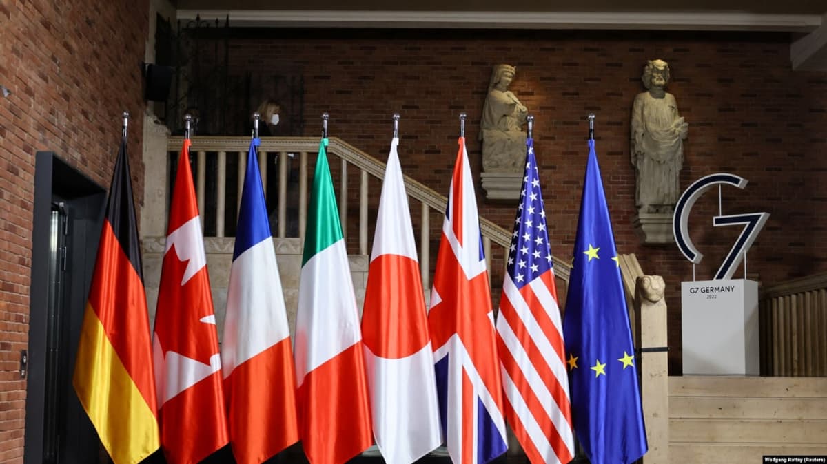 G7 Украинада тинчлик ўрнатиш учун Россияга босимни кучайтиришга келишиб олди