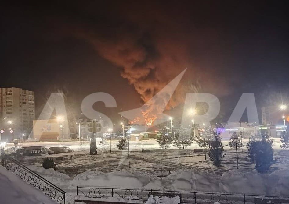 Pskov viloyatiga dronlar hujum qildi: neft bazasida yong‘in