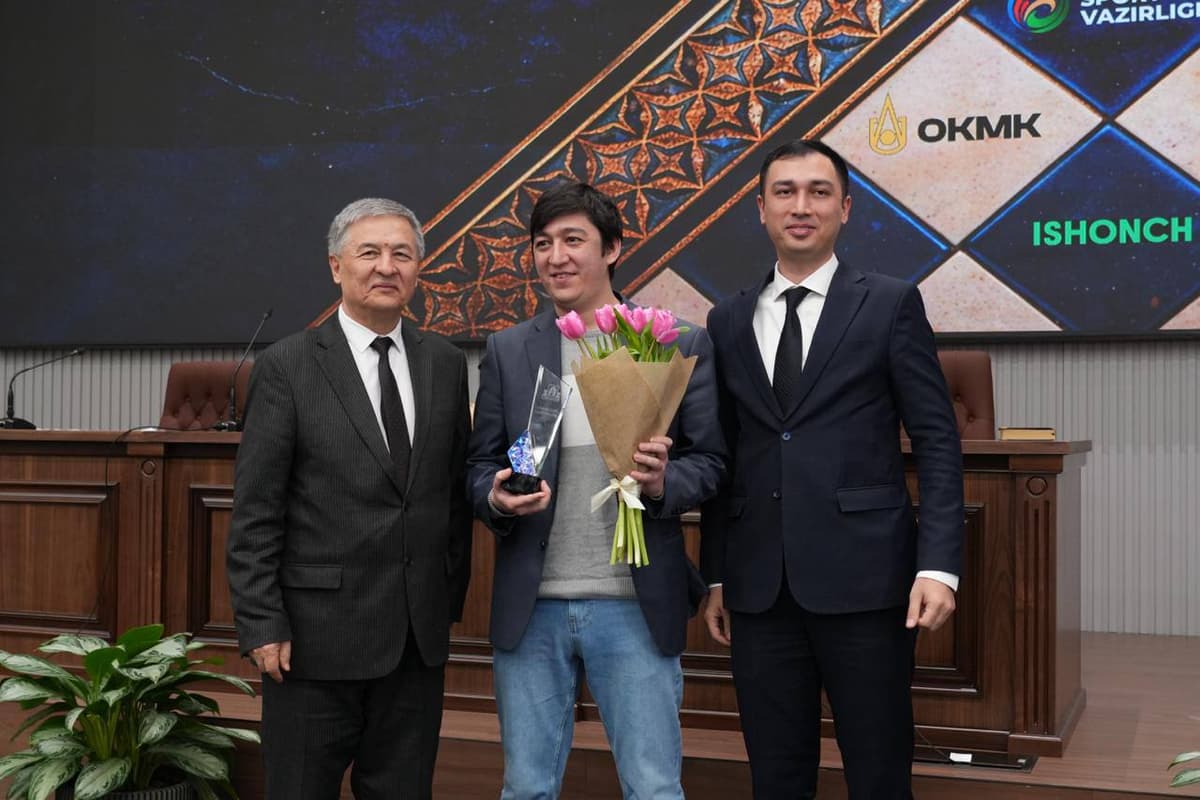 Javokhir Sindarov named Uzbekistan’s Chess Player of the Year