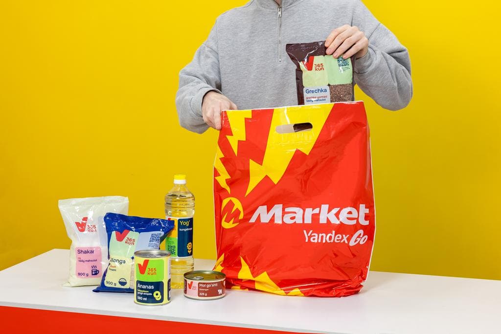 Korzinka mahsulotlari endi Market Yandex Go platformasida: xizmat ularni yangi shaharlarga yetkazishda yordam beradi