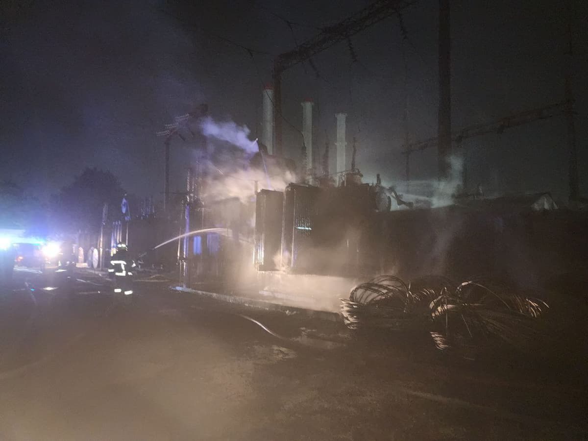 Mirzo Ulug‘bek tumanidagi podstansiyada yong‘in sodir bo‘ldi