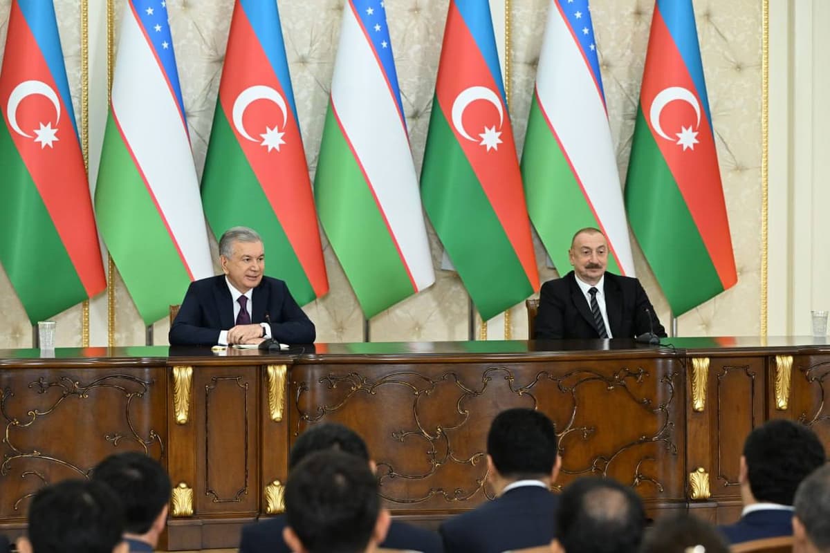 Mirziyoyev praises Aliyev’s leadership and Azerbaijan’s territorial reunification