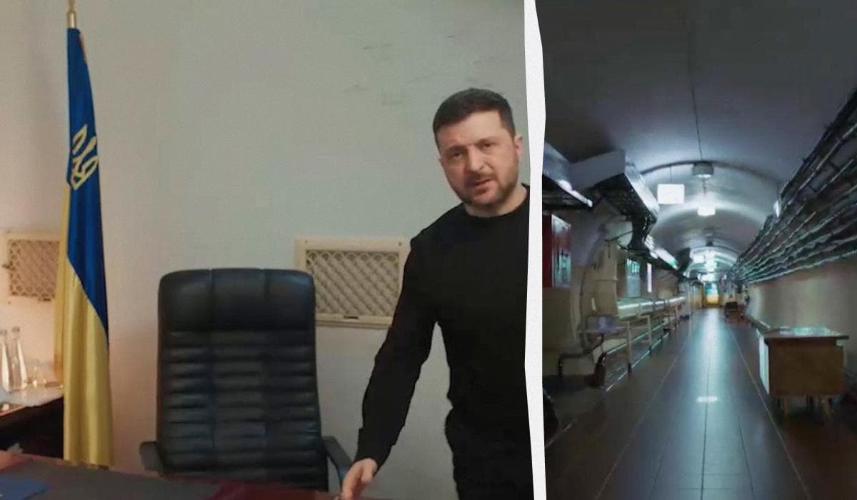 Зеленский показал свой бункер в Киеве