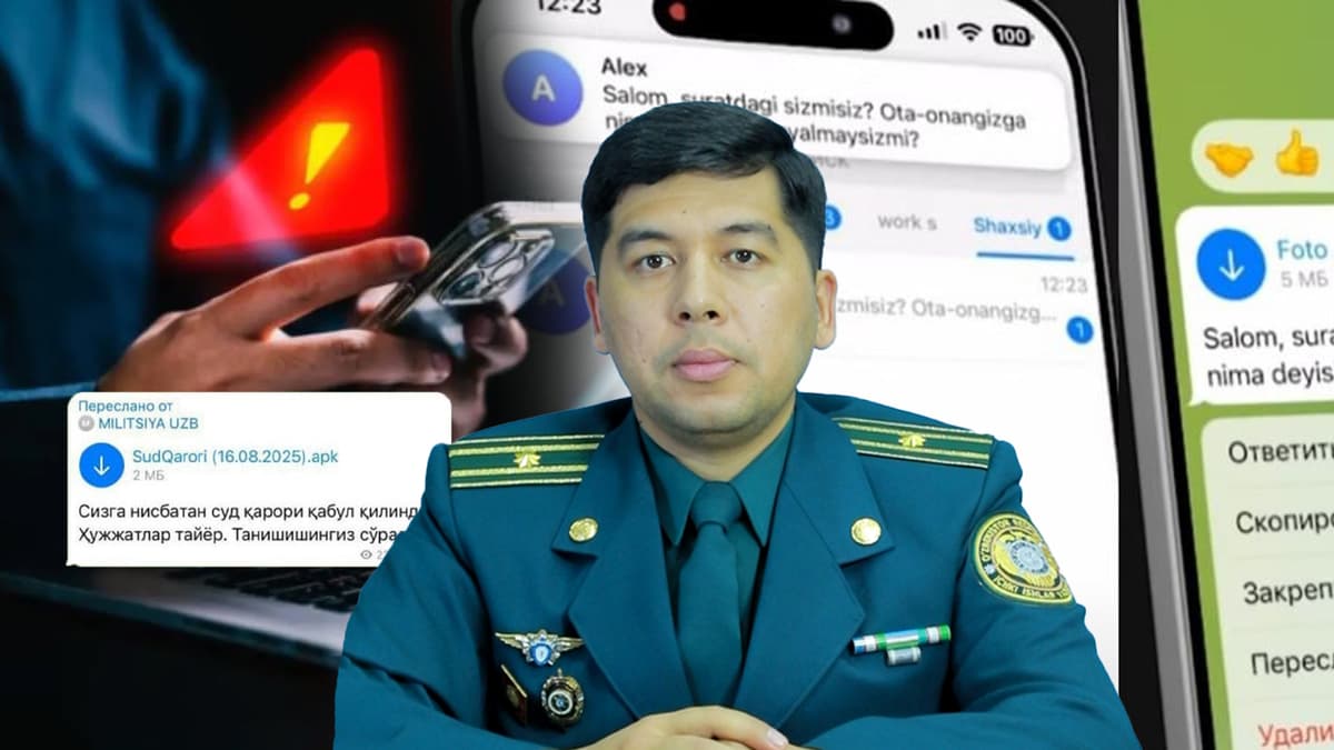 Telegramʼda tarqalayotgan APK-fayllar hisobiga firibgarlik holatlari keskin ko‘paydi – mutaxassis ogohlantiradi