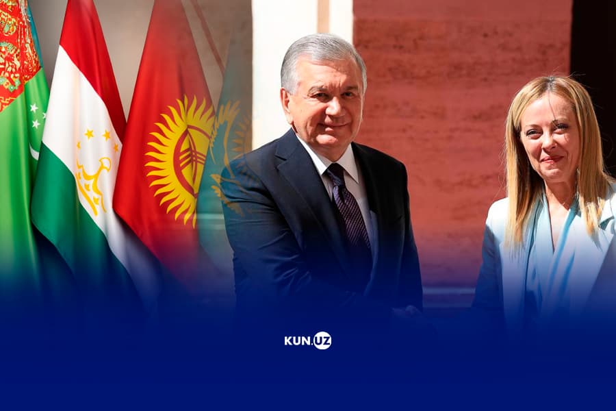 Italiya bosh vaziri Markaziy Osiyo liderlari bilan ko‘rishadi