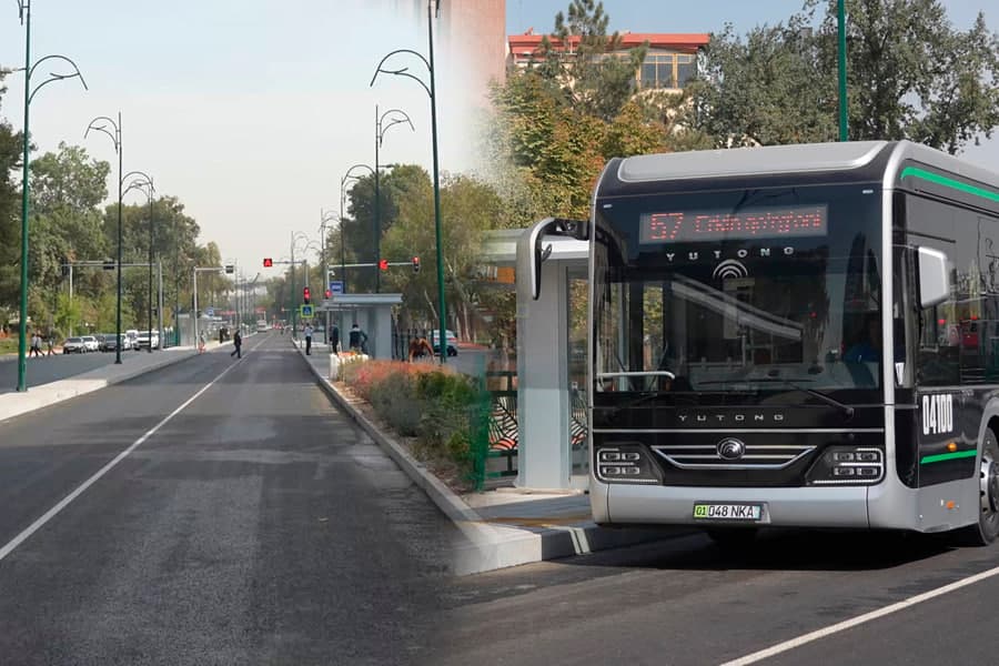 “Avtobuslar xuddi taksiday yuribdi” - Shota Rustavelining o‘rtasida avtobus yo‘lagi ochildi