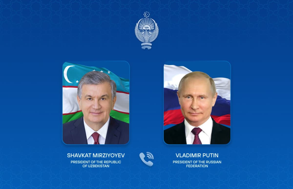 Mirziyoyev and Putin discuss strengthening Uzbek–Russian partnership