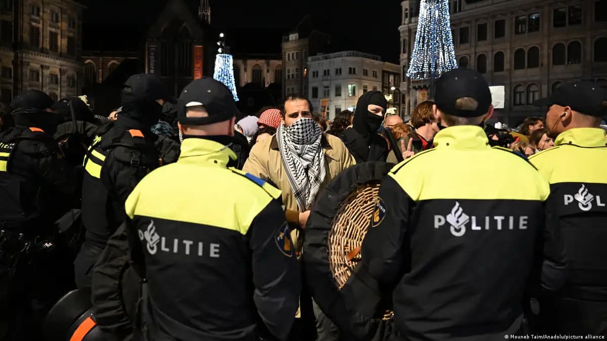 Amsterdamda TSAHAL kantori chiqishiga qarshi namoyishda 22 kishi ushlandi
