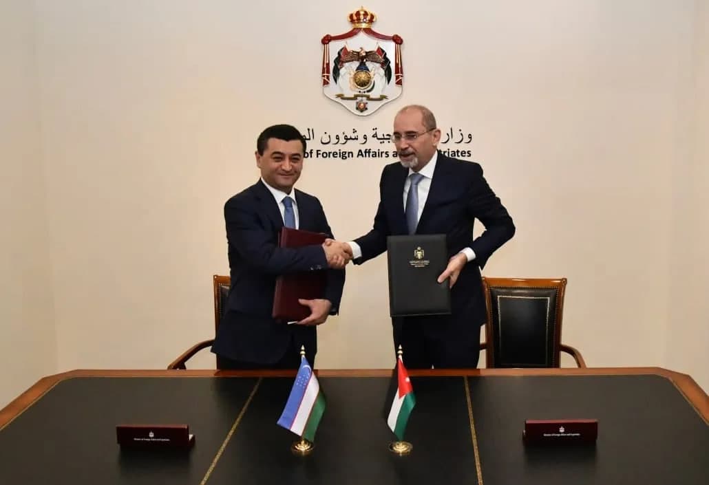 O‘zbekiston va Iordaniya dippasport egalari uchun vizasiz kirish to‘g‘risida kelishuv imzoladi