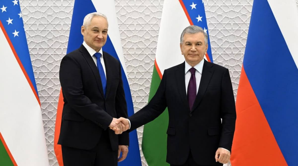 Shavkat Mirziyoyev receives Russian Defense Minister Andrey Belousov