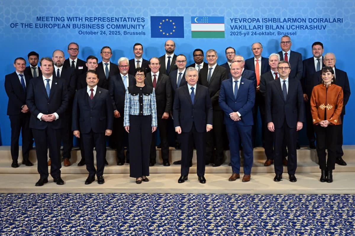Shavkat Mirziyoyev meets European business and banking leaders in Belgium to discuss partnership