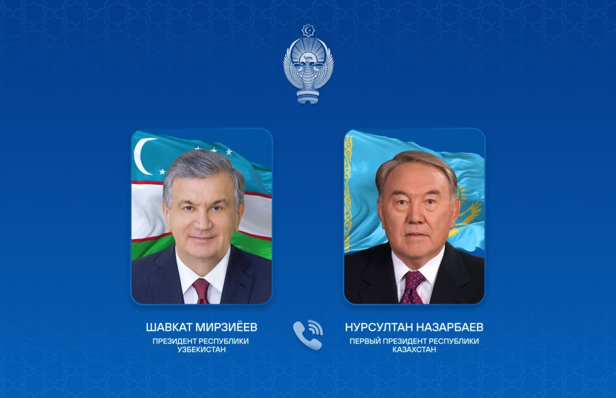 Шавкат Мирзиёев поздравил первого президента Казахстана