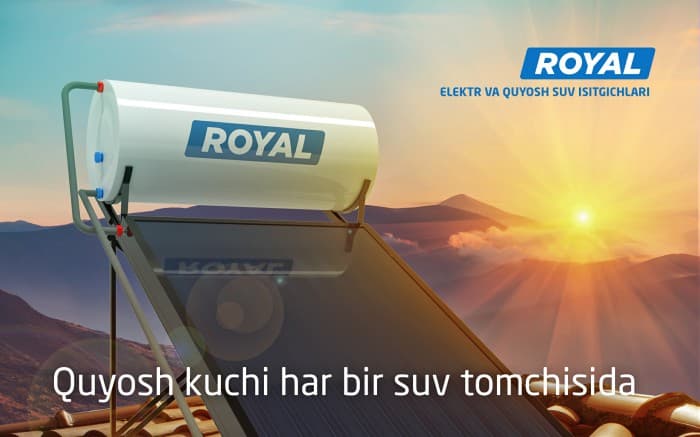 Royal quyosh suv isitgichlari – O‘zbekistondagi innovatsion texnologiya