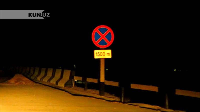 Ko‘prikda to‘xtash mumkin va mumkin emas: Navoiydagi haydovchilarni chalg‘ituvchi yo‘l belgilari