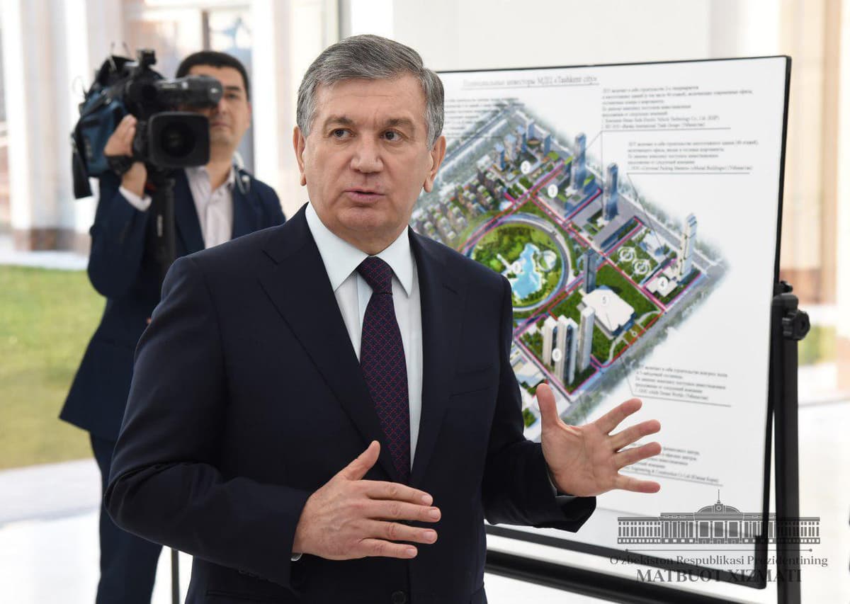 Mirziyoyev Toshkent Sity’ning takomillashtirilgan loyihasi bilan tanishdi 