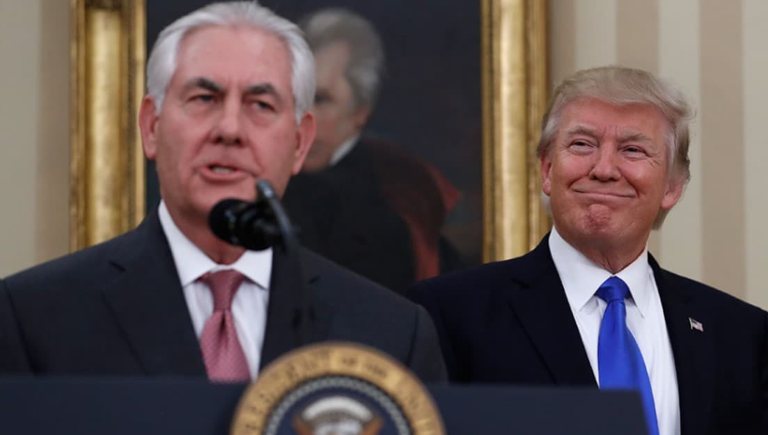 Tillerson Trampning ruhiy holati haqidagi savolga javob qaytardi