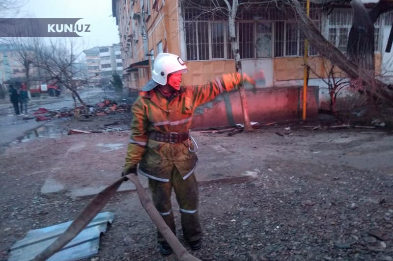 Andijon shahridagi dahalardan birida yong‘in ro‘y berdi