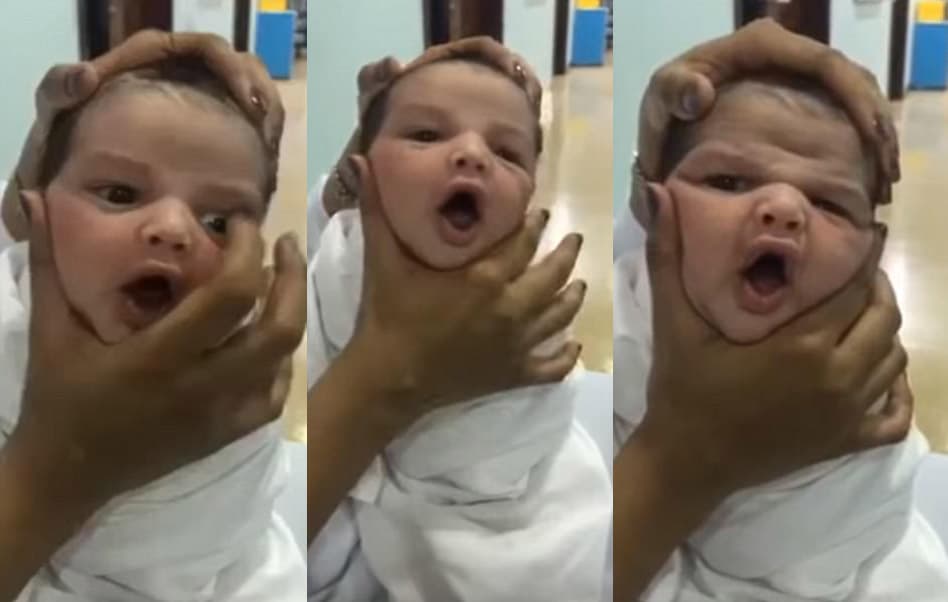 Saudiya Arabistonida hamshiralar kasal chaqaloqni kalaka qilishdi (video)
